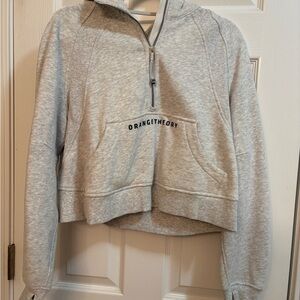 Lululemon/Orangetheory Gray Scuba Half-Zip